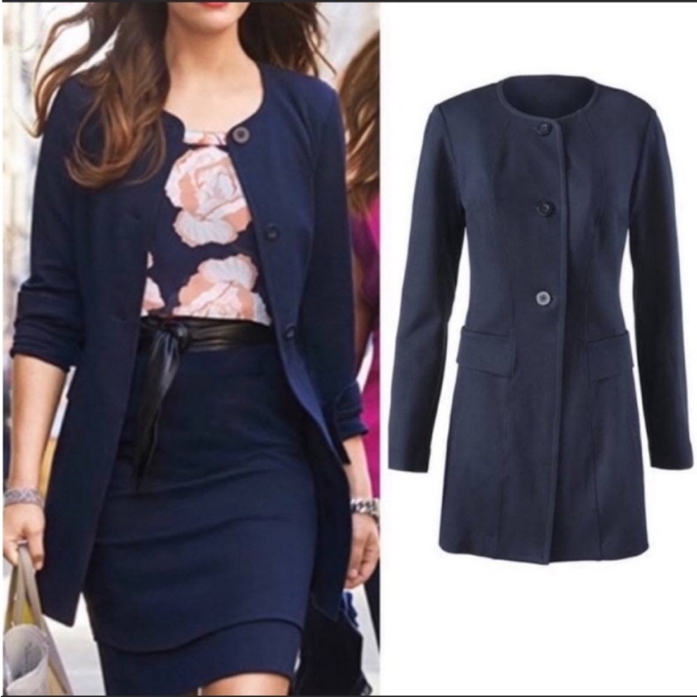 Cabi Lido Navy Blue Jacket Medium